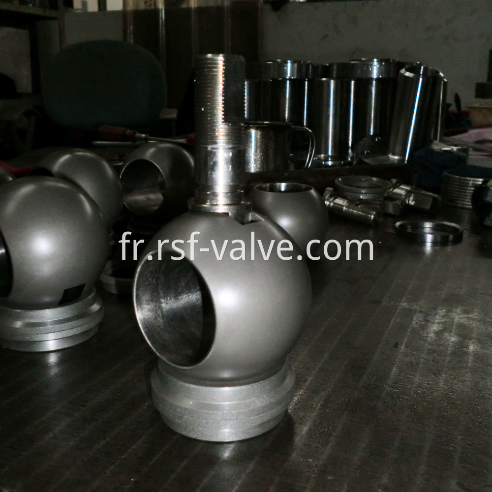 3pcs Forged Body Metal Seat Ball Valve 3